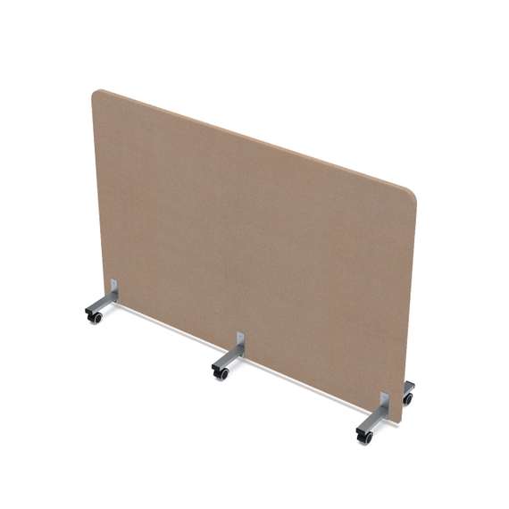 011.МП.1611 Акустическая мобильная перегородка на колесных опорах (1600*377*1100)