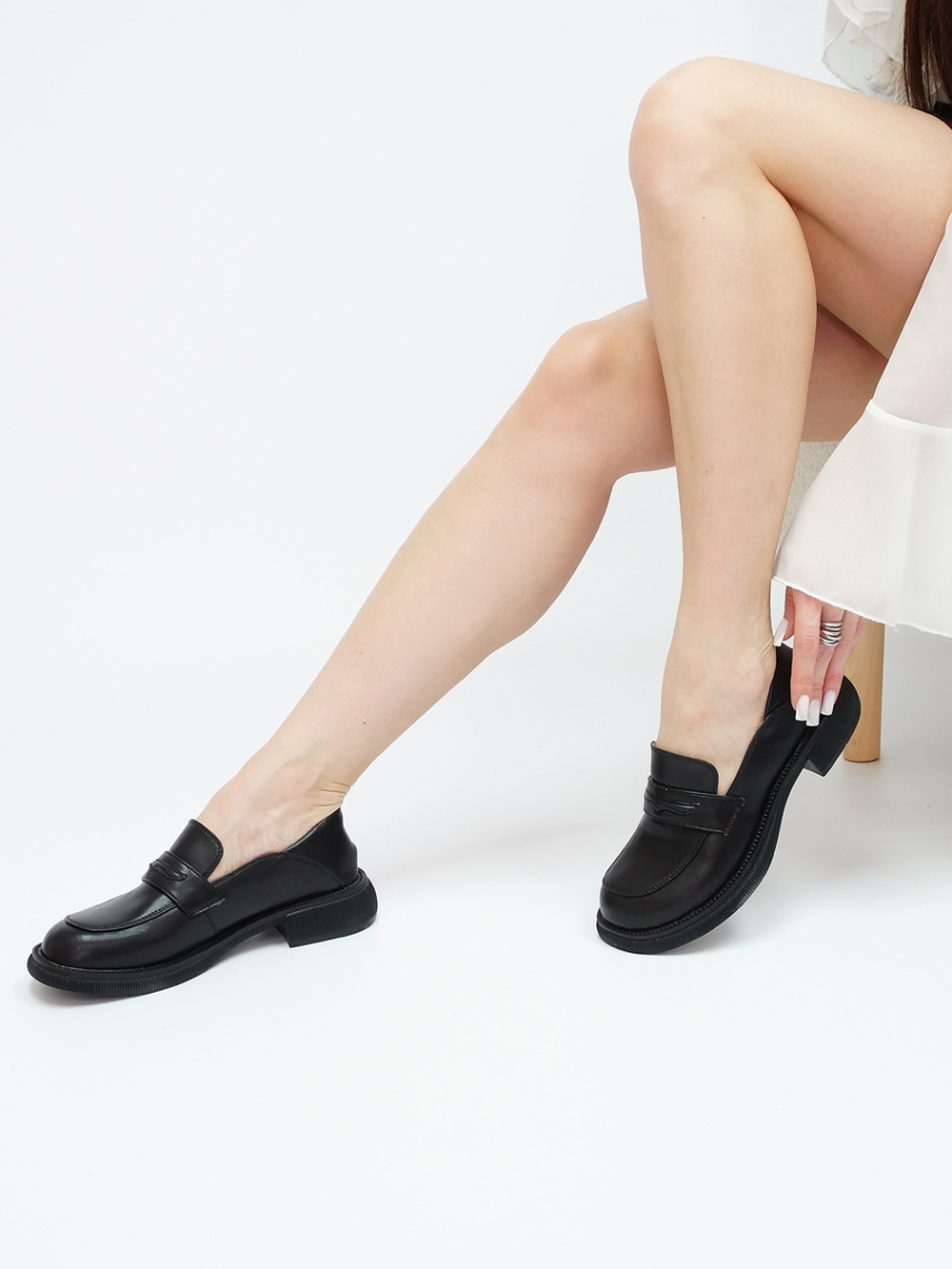 Лоферы женские натуральная кожа