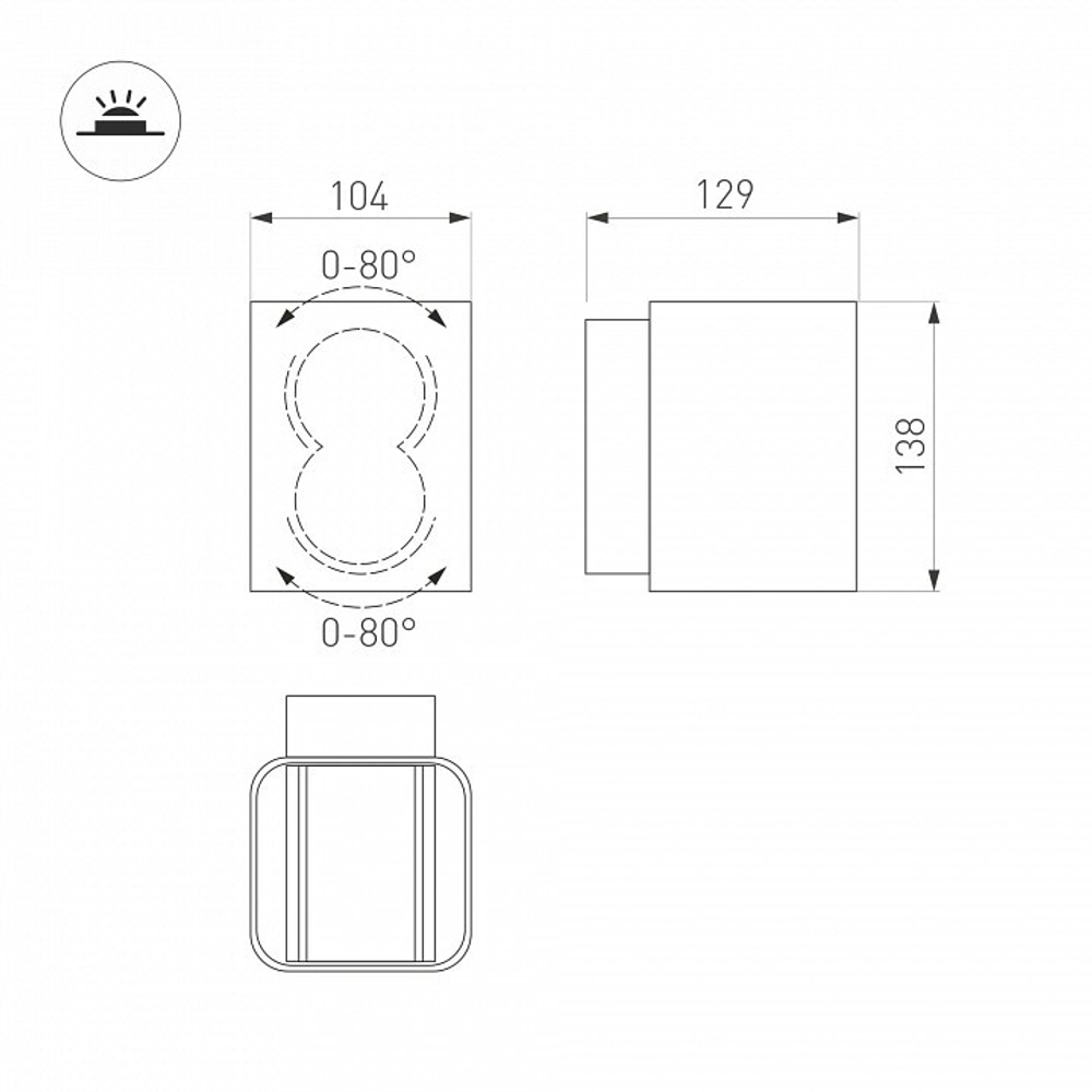 Накладной светильник Arlight LGD-WALL 029794