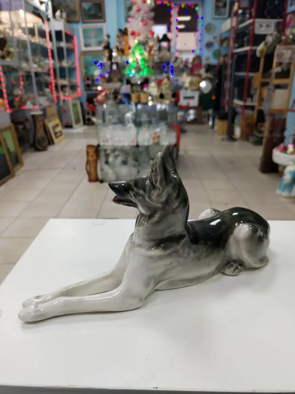 Статуэтка собака овчарка лфз
