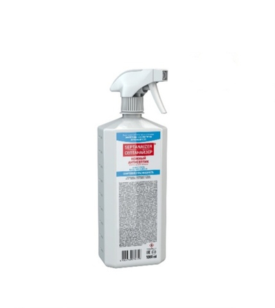 Универсальное очищающее средство 75% Septanaizer 1 л жидкость с курковым распылителем