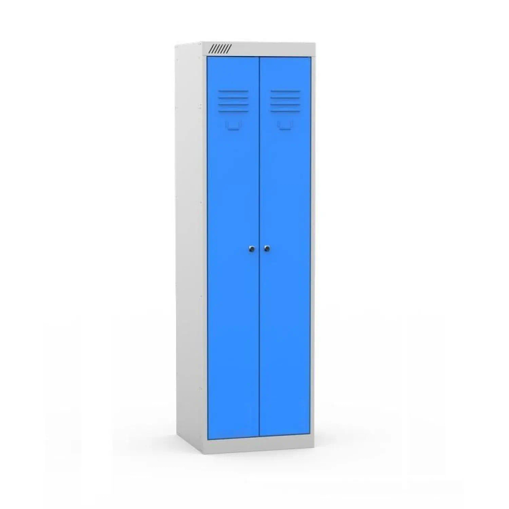 Шкаф хозяйственный MZ_ШМ-У (1850) 22-530 2дверный RAL5015 синий