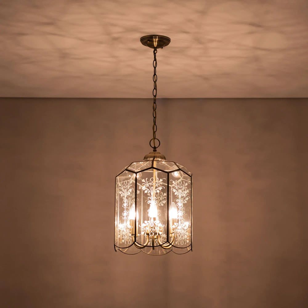 Citilux Витра-2 CL442260 Люстра подвесная витражная Бронза