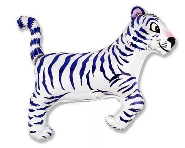 Шар фигура мини Тигр белый 15х38см