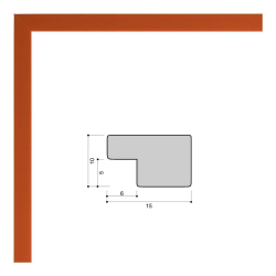 Фоторамка 30х40 см оранжевая, без фактуры, арт. 3040.746773