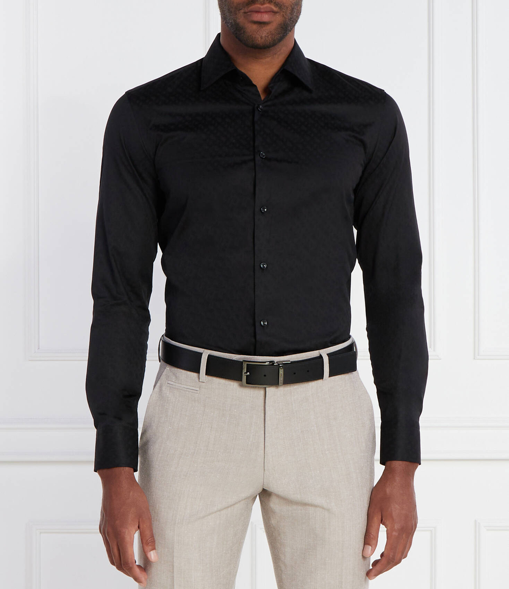 Рубашка H-HANK-kent-C1-214 BOSS BLACK - черный(50473310)