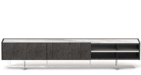Тумба под ТВ 4679, 220х45 см, глянцевая керамика