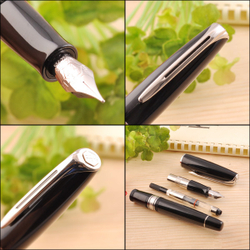 Перьевая ручка Waterman Charleston, цвет: Black/CT, перо: F (13011 F)