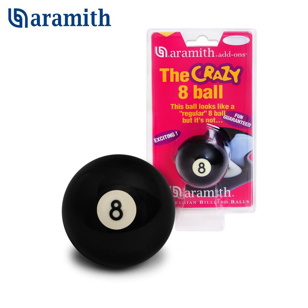Шар Aramith Crazy №8 Pool со смещенным центром тяжести ø57,2мм блистер