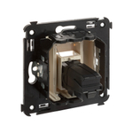 USB 3.0 розетка одинарная в стену, тип А-А, "Avanti", "Ванильная дымка"