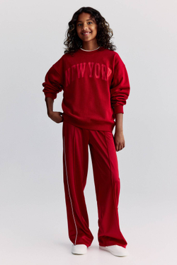 H&M Толстовка с принтом, красный