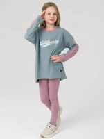 Спортивный костюм для девочки на весну с леггинсами