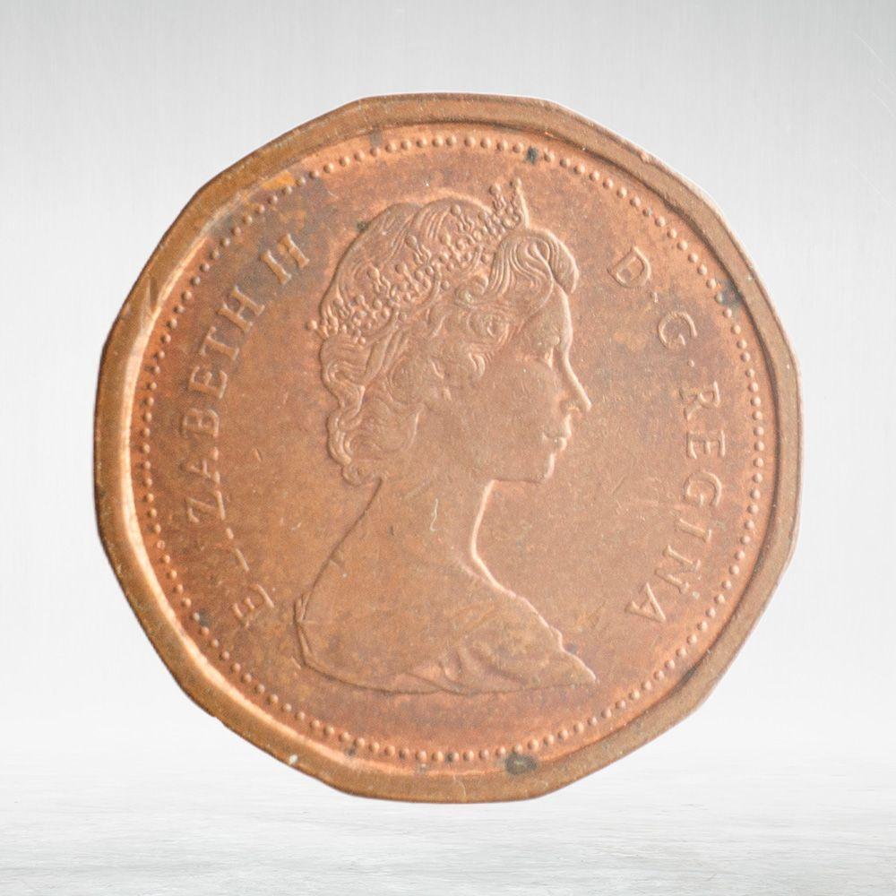 Canada, 1 Cent, 1984 – Elizabeth II (Second Portrait, 12-Sided Design), AU