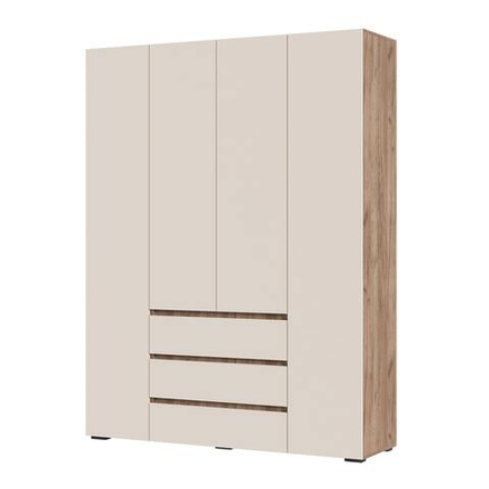 Хелен ШК 05 Шкаф 4-х дверный Дуб крафт табачный / Кашемир