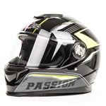 Шлем мото интеграл HIZER B565 №3 (XL) black/yellow