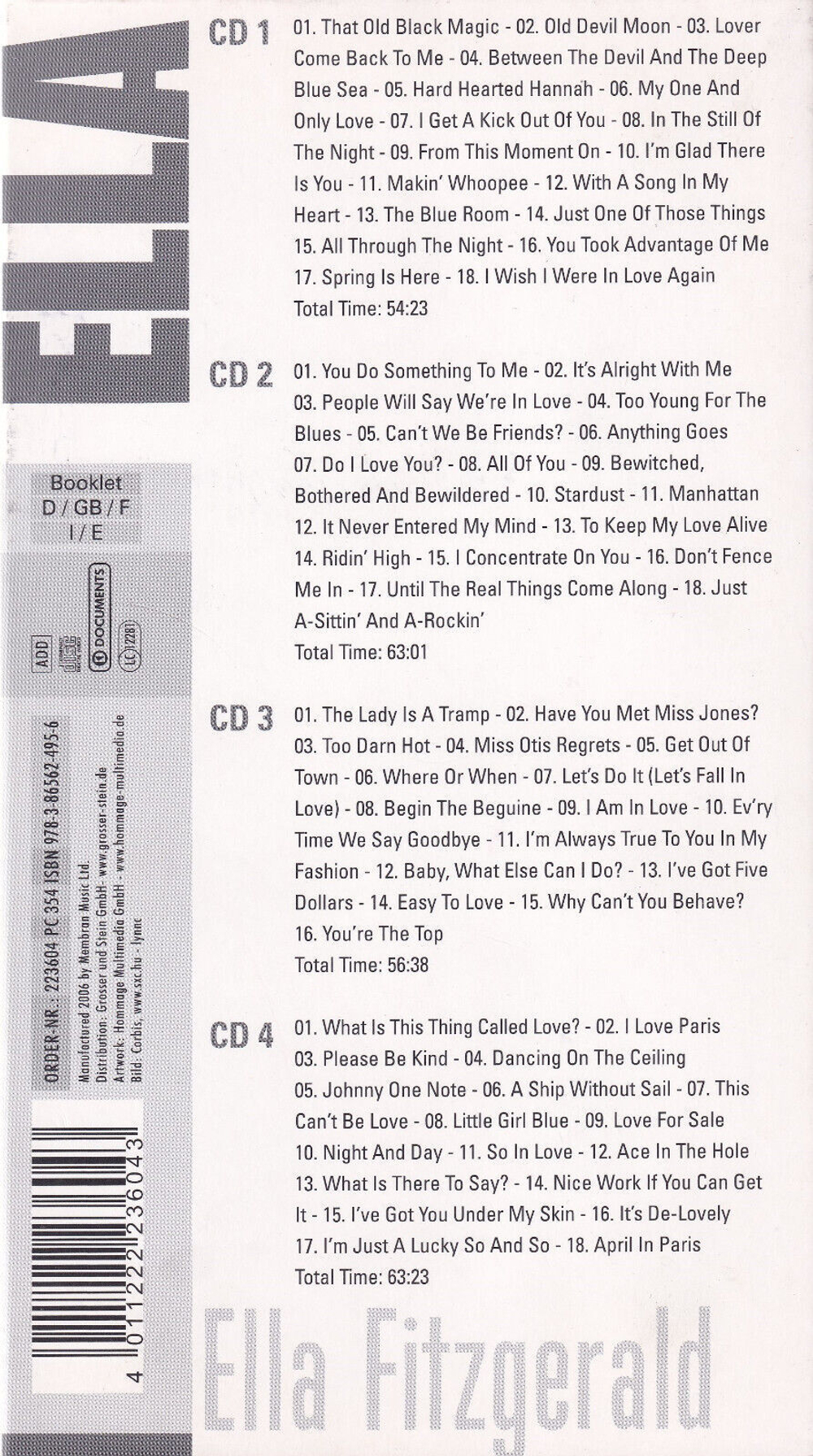 Ella Fitzgerald / Ella (4CD)