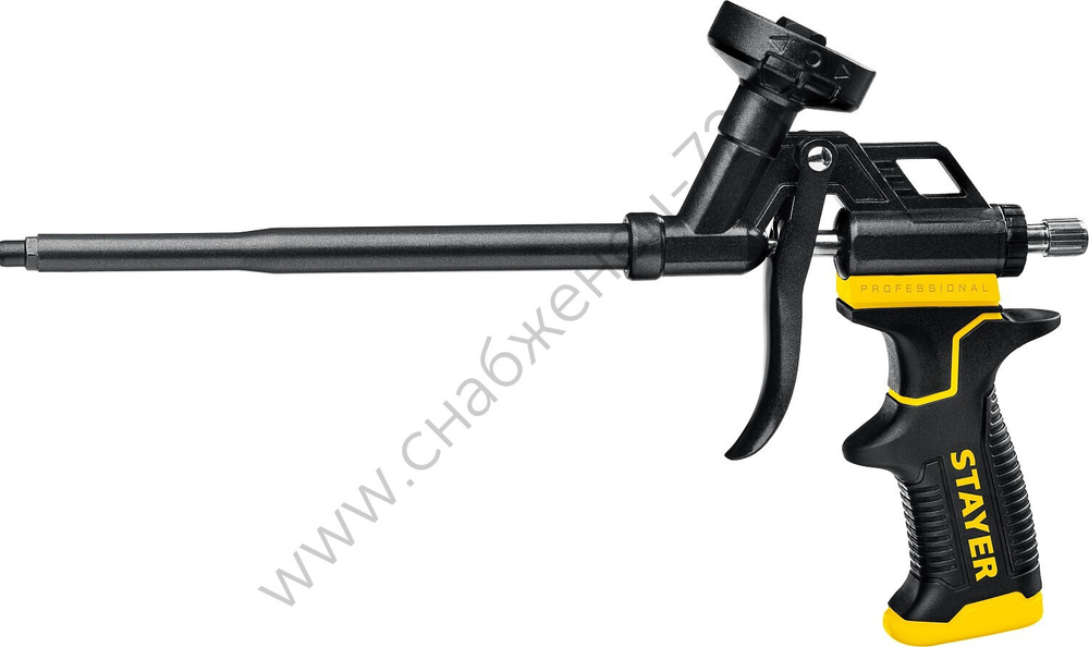 STAYER Black Pro, тефлоновый пистолет для монтажной пены (06862_z02)
