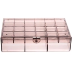 Органайзер для хранения «ТАРТИ ТАН», цвет прозрачный, два отделения13*18.5*5.5см (упаковка коробка)