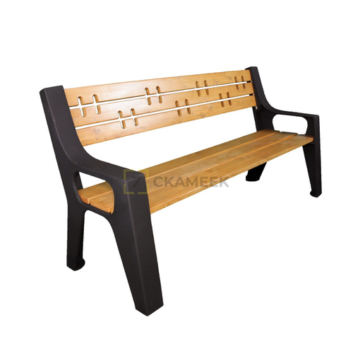 Скамейка чугунная «Казань» (1,5 лиственница)