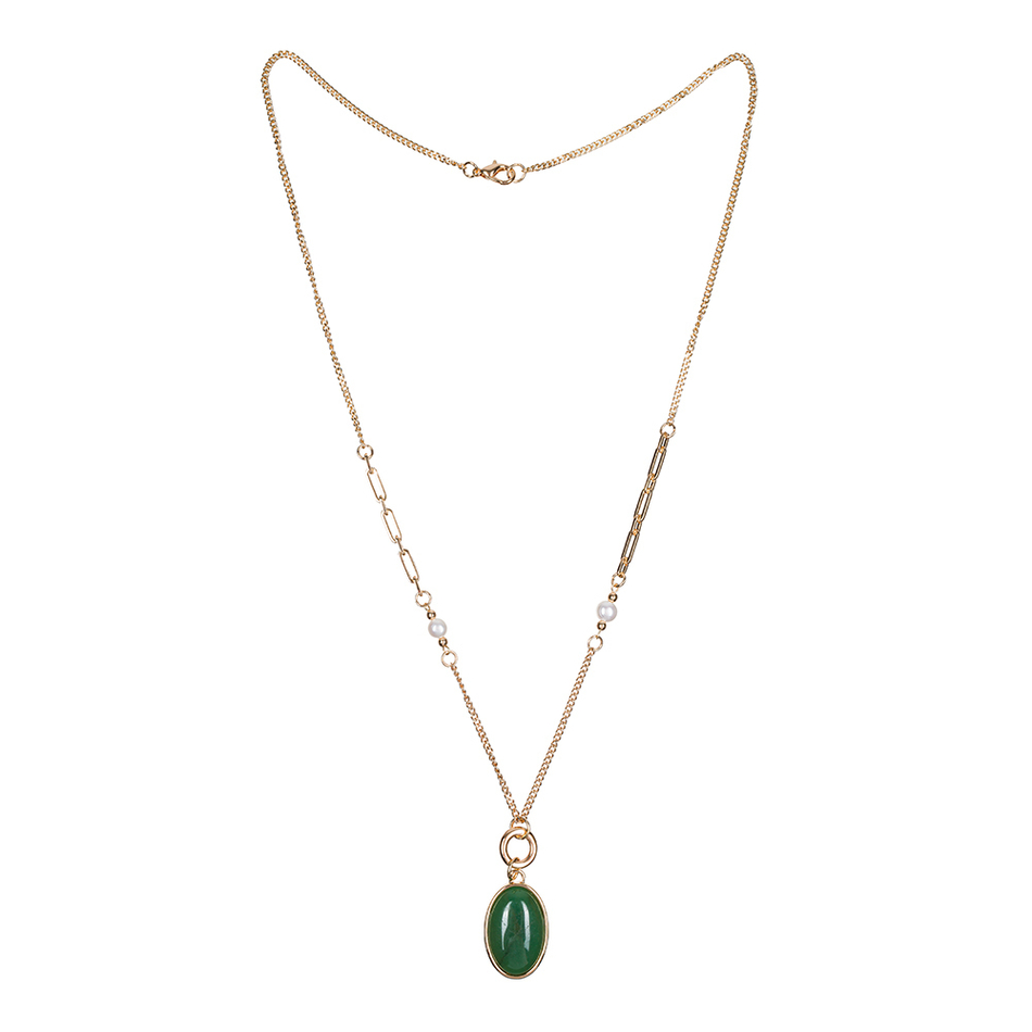 Колье Fiore Luna GREEN AVENTURINE LN5155 G/G