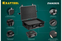 KRAFTOOL PANZER-20, 510 х 400 х 190 мм, (20″), IP55, ударопрочный пластиковый ящик (38251-20)