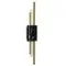 4361/10WL MIDCENT ODL23 221 черный мрамор/золотистый металл Настенный св-к IP20 LED 10W 3000K 625Лм MARMI