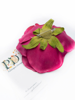 Брошь Pankigno Design с атласным цветком анемоны