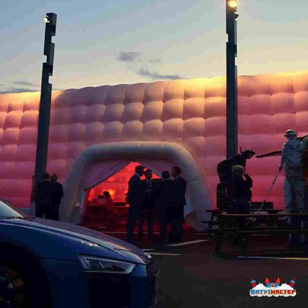 Пневмокаркасный куб «Форт 3» 20×20×8 м — из ПВХ, для выставок, фестивалей и торговых зон