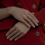 Кольцо Веточка с голубым топазом