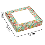 Коробочка для печенья «РАЙ», 16 х 16 х 3 см