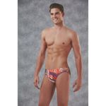 Мужские трусы слипы оранжевые с принтом "ковер" Doreanse 1403