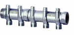 Коллектор запорный 1 1/2"(ВР-НР) с 6 отв. М33х1,5 для труб 20-26 мм