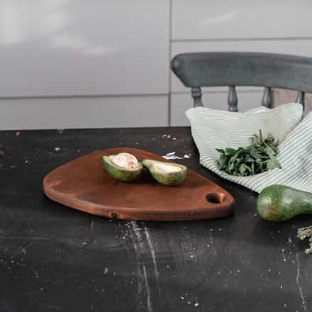 Деревянная разделочная доска из цельного куска дерева Сибирский Кедр RD4