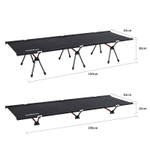 Раскладушка Naturehike XJC06 190х65х38 см, до 150 кг, черный, артикул NH20JJ009-BL