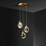 Подвесной светильник Crystal rock 3 gold