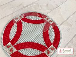 Блок "Двойные свадебные кольца -2" 21см (арт. K13)