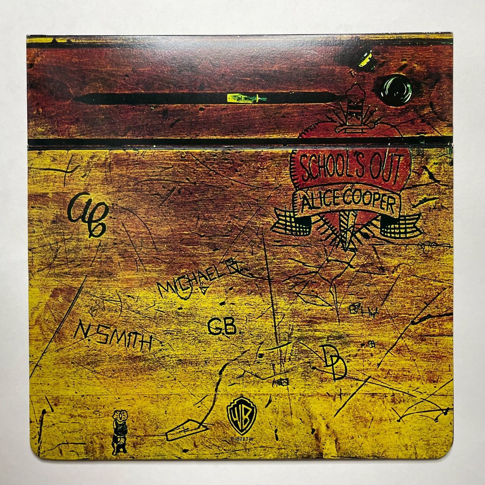 Винтажная виниловая пластинка LP Alice Cooper School's Out (Japan 1972) (No Obi) (1 Press) Public Animal