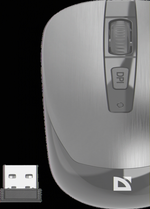 Мышь беспроводная Defender Wave MM-995 серый,4D,800-1600dpi,бесшумн