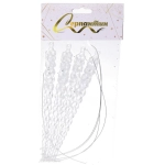 Подвеска «Хрустальная сосулька» 18 см (набор 4 шт), Белый