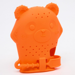 6537256 Прорезыватель рукавичка «Мишка», силиконовый, цвет синий