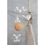 Крючок для душа настенный sven, organic, молочный