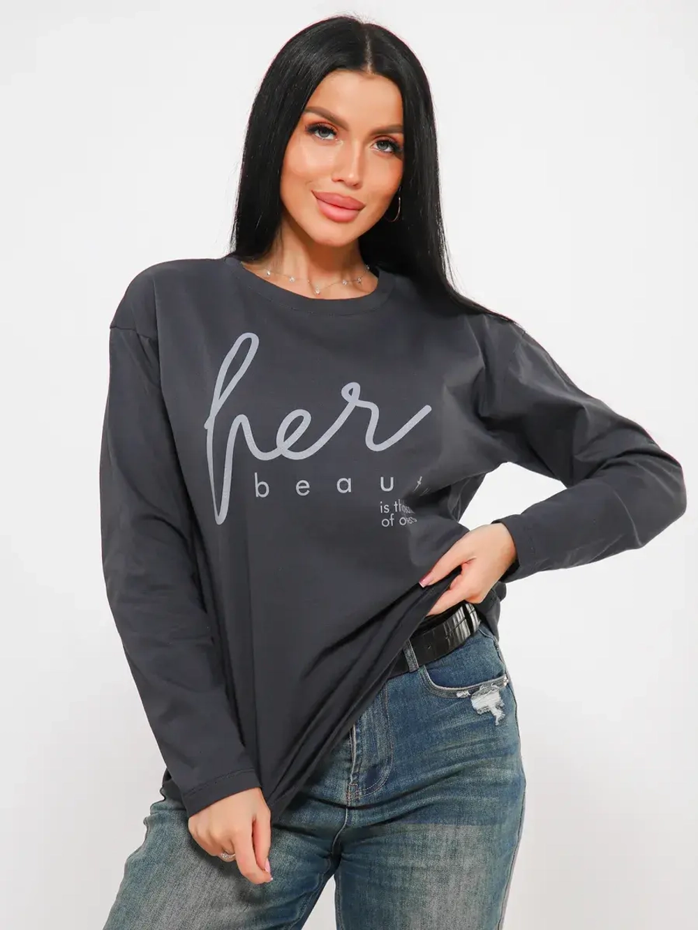 Лонгслив большие размеры