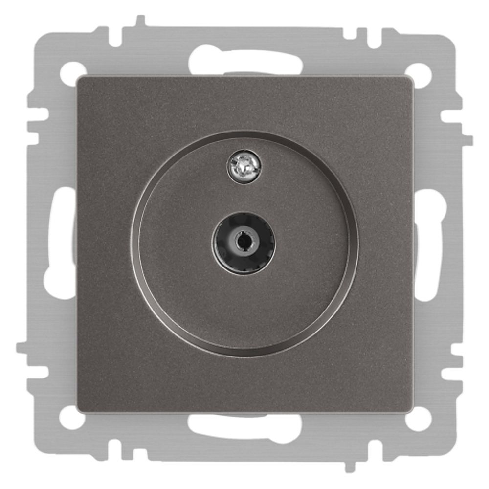 Розетка Intro Accent 6-301-09 TV одиночная, IP20, СУ, титан