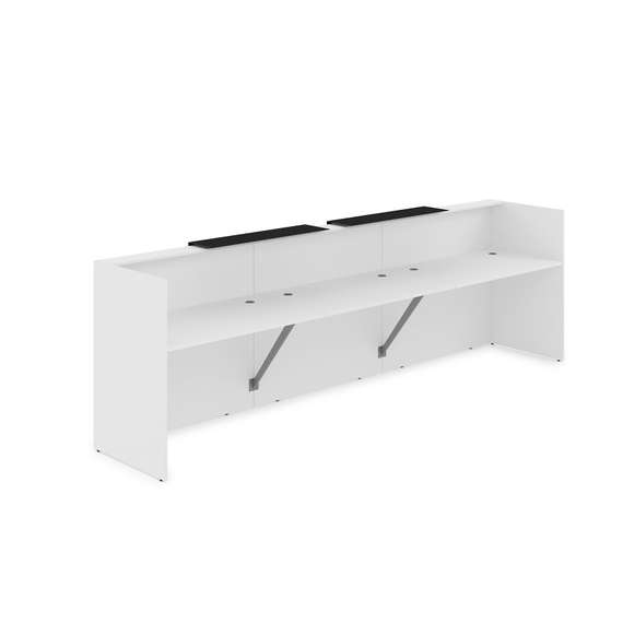 1КР-КЛ.002.1 Комплект Ресепшн с фартуком HPL (3632*750*1149) (с подсветкой)