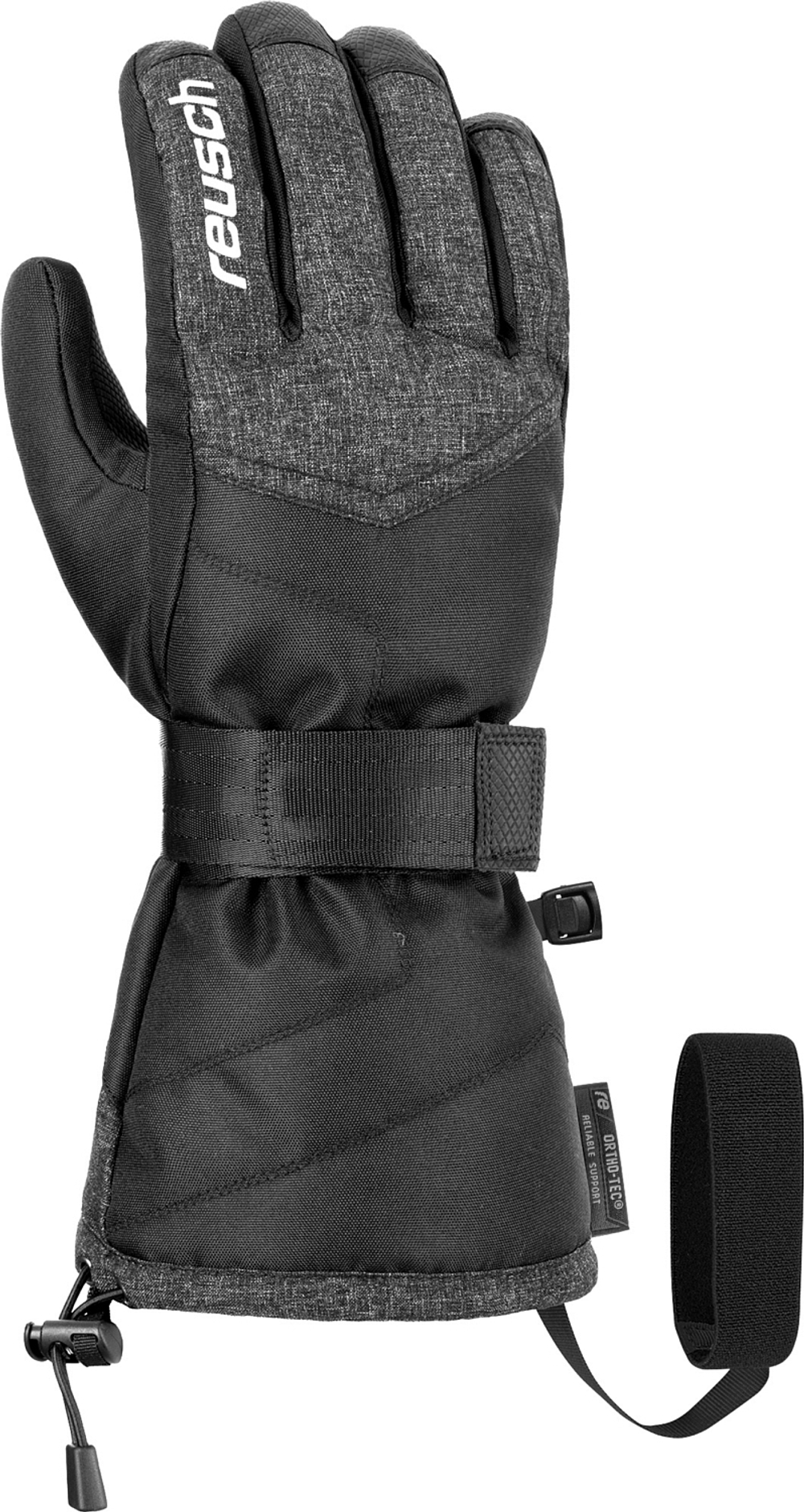 Перчатки для сноуборда REUSCH Baseplate R-Tex XT Black/Black Melange/Silver (inch (дюйм):8,5)