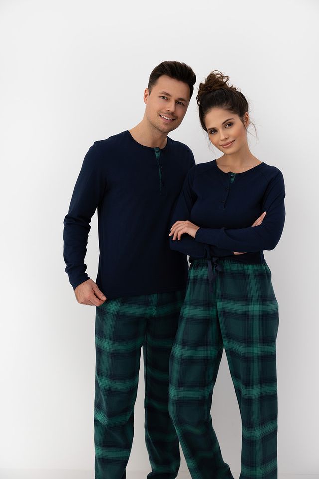 Мужская пижама с клетчатыми брюками Luke 211225
