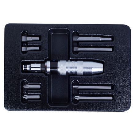 Цена на KING TONY (9-4128FR) Набор отвертка ударная 5/16" с принадлежностями, ложемент, 10 предметов