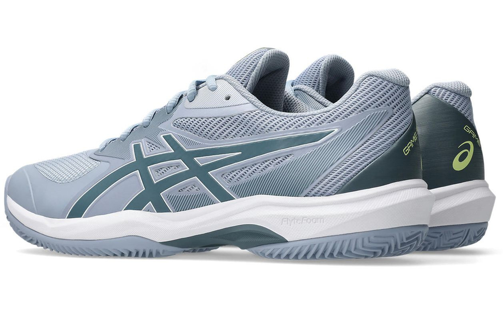 Мужские теннисные кроссовки Asics Game FF Clay/OC - grey blue/ironclad