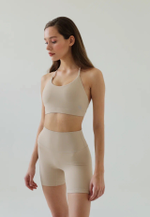 Велосипедки Bella Mini Shorts in Beige