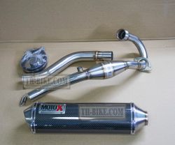 Full Exhaust System for Honda CRF250L-M-Rally (2012-2020). Made in Thailand. MOTO-X V.1 Carbon